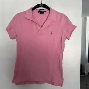 Ralph Lauren pink skinny polo